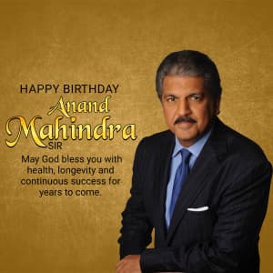 Anand Mahindra Birthday graphic