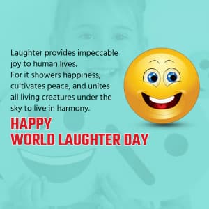 World Laughter Day advertisement banner