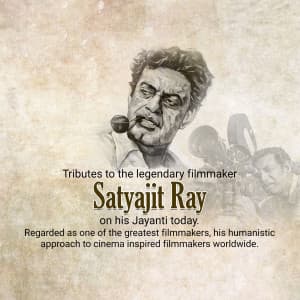 Satyajit Ray Jayanti Facebook Poster