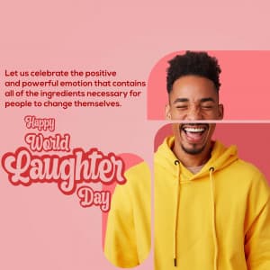 World Laughter Day ad post