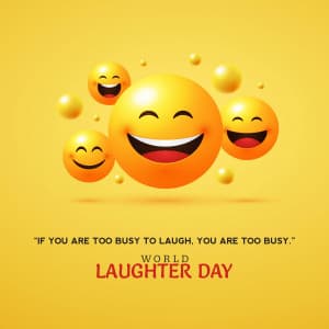 World Laughter Day marketing flyer