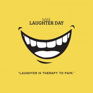 World Laughter Day whatsapp status poster