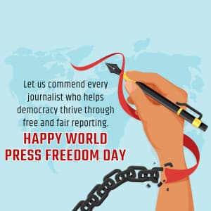 World Press Freedom Day marketing poster