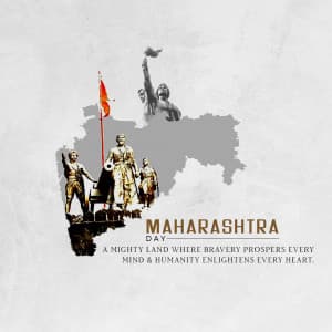 Maharashtra Day whatsapp status poster