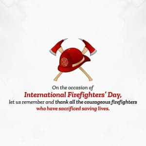 International Firefighters' Day ad post