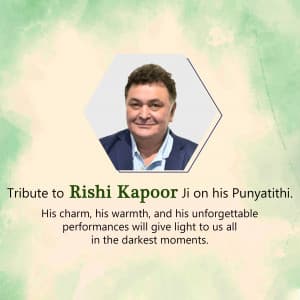 Rishi Kapoor Punyatithi flyer