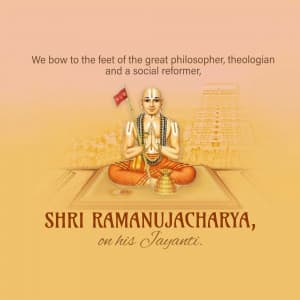 Sri Ramanuja Acharya Jayanti whatsapp status poster