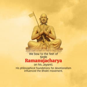 Sri Ramanuja Acharya Jayanti Facebook Poster