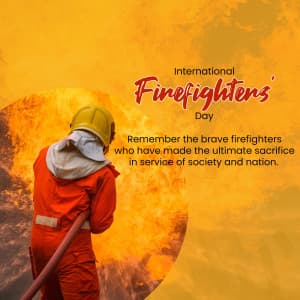 International Firefighters' Day greeting image