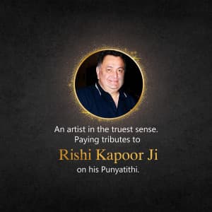 Rishi Kapoor Punyatithi poster