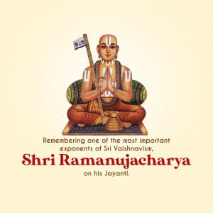 Sri Ramanuja Acharya Jayanti illustration