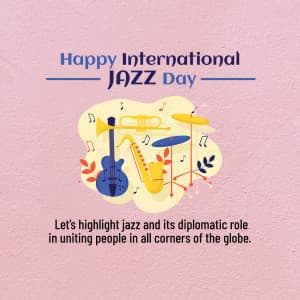 International Jazz Day event advertisement