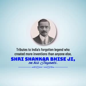 Shankar Bhise Jayanti poster Maker