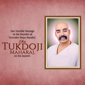 Tukdoji Maharaj Jayanti poster Maker