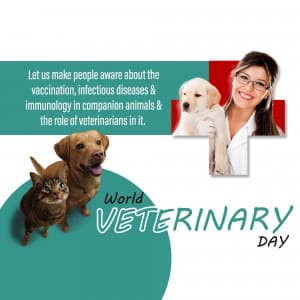 World Veterinary Day marketing flyer