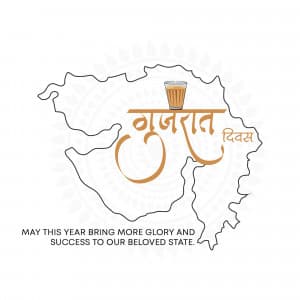 Gujarat Foundation  Day advertisement banner