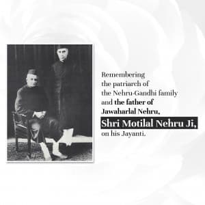 Motilal Nehru Jayanti creative image