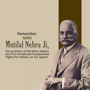 Motilal Nehru Jayanti Instagram Post