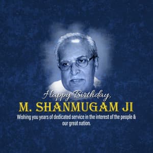 M. Shanmugam Birthday image