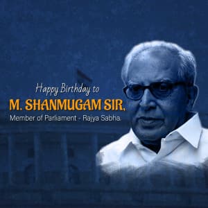 M. Shanmugam Birthday poster