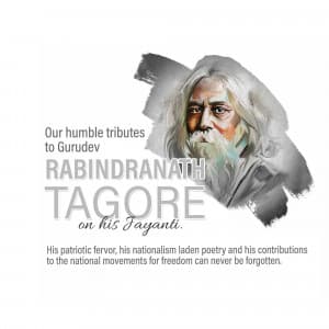 Rabindranath Tagore Jayanti Instagram Post