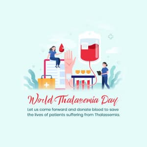 World Thalassemia Day advertisement banner