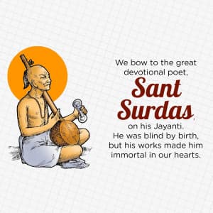 Surdas Jayanti graphic