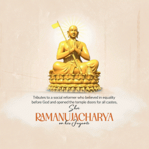 Sri Ramanuja Acharya Jayanti graphic