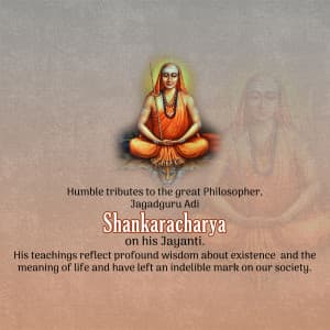 Shankaracharya Jayanti Instagram Post