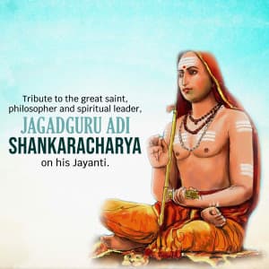 Shankaracharya Jayanti poster Maker