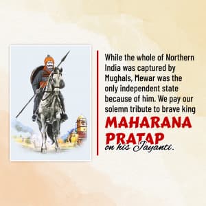 Maharana Pratap Jayanti festival image