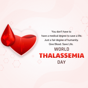 World Thalassemia Day marketing poster