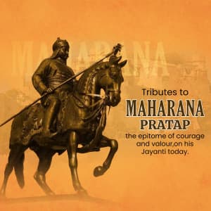 Maharana Pratap Jayanti ad post