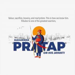 Maharana Pratap Jayanti greeting image