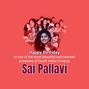 Sai Pallavi Birthday event advertisement