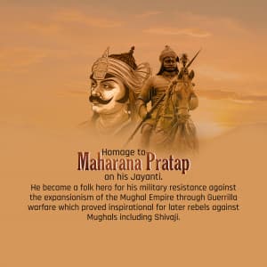 Maharana Pratap Jayanti graphic