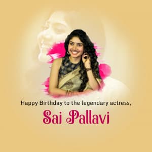 Sai Pallavi Birthday illustration