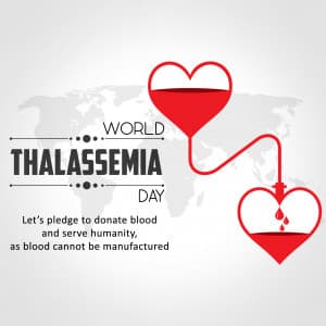 World Thalassemia Day marketing flyer