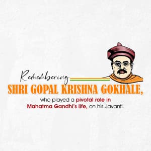 Gopal Krishna Gokhale Jayanti Instagram Post