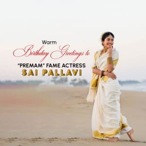 Sai Pallavi Birthday banner
