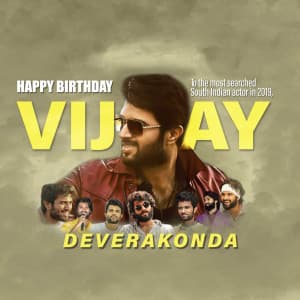 Vijay Deverakonda Birthday Facebook Poster