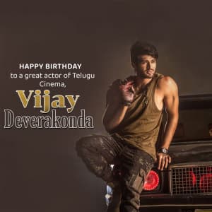 Vijay Deverakonda Birthday poster Maker