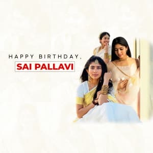 Sai Pallavi Birthday event poster