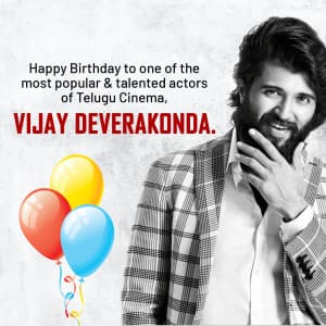 Vijay Deverakonda Birthday illustration