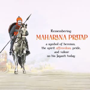 Maharana Pratap Jayanti creative image