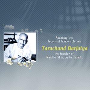 Tarachand Barjatya Jayanti Facebook Poster