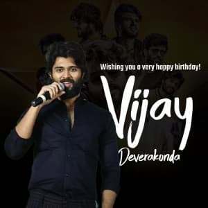 Vijay Deverakonda Birthday event poster