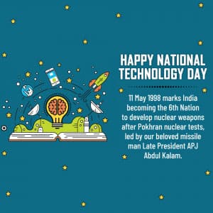National Technology Day marketing flyer