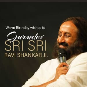 Sri Sri Ravi Shankar Birthday graphic