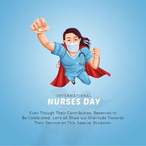 International Nurses Day whatsapp status poster